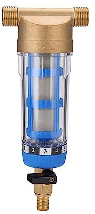 Filtres à osmose inverse, NOUVEAU purificateur d'eau du robinet de cuivre d'acier inoxydable, maille de filtrage de pré-filtre, filtre à eau du robinet de maison entière de ménage de lavage à contre-c