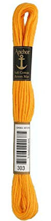 Anchor Mattstickgarn, 4335000-00303, Farbe:303, Stickgarne