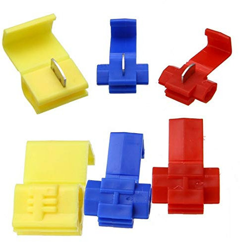 15x Assorted Red Blue Yellow Wire Connectors Quick Splice Terminals Crimp Electrical
