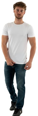 Levis herr levis herr solid besättning 2-pack t-shirt (2-pack), Vitt, XXL