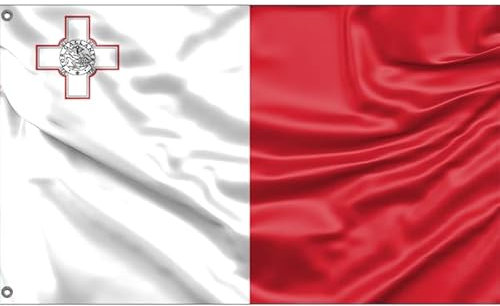Bandiera di Malta | Stampa dal design unico | Made in EU (90 x 150 cm)