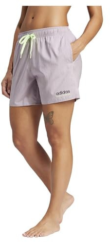 adidas Donna Branded Beach Shorts, preloved Fig/Aurora Black, M