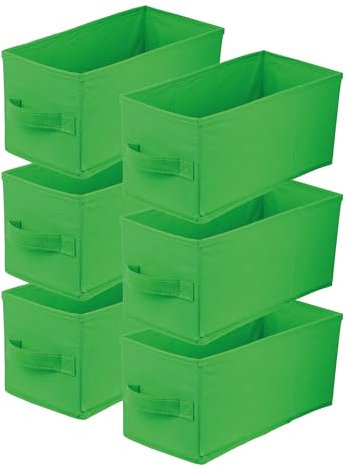 lavita Storage Box | Aufbewahrungsbox | faltbare Aufbewahrung Boxen 15 x 31 x 15 cm | Schubladen-Organizer Box| Ordnungssysteme fr Kleidung | Kleideraufbewahrung & Organisation | Grn | 6 stck