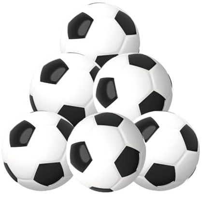 Tachan Pack de 6 balles-Accessoires pour Baby-Foot (CPA Toy Group 732T00826), Blanc-Noir
