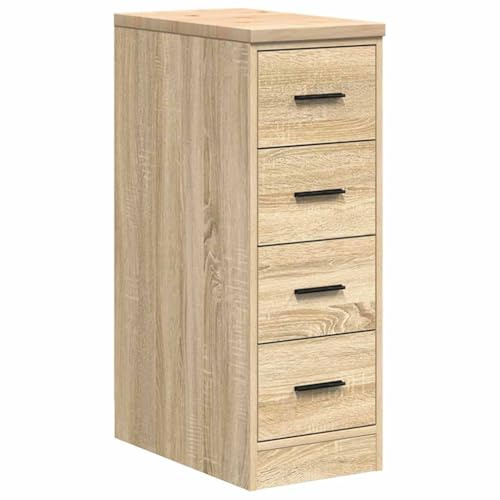 vidaXL Garageskåp Sonoma ek 30x51x85 cm massiv trä furu, skåp, verktygsskåp, underskåp, garageskåp, förvaringsskåp, garage arbetsbänk