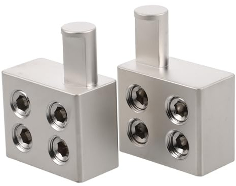 GARVALON 2pcs Terminal Block for Automotive Car Distribution Block Audio Stereo for Amplifier Power Wire Connector for Car Audio Setup