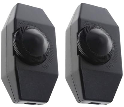 ROYJJ 2pcs LED Dimmer Switches Adjustable Knob Easy Installation Lighting Fixture Electrical Accessories for Dimmable Lights Dimmer Switches