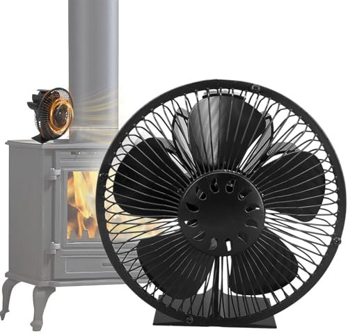 Ventilatore Da Forno Per Legno, Ventilatore In Legno, Ventilatore Di Riscaldamento Camino, Ventilatore Da Forno Per Legno, Non Ventilatore A Camino Elettrico | Termoventilatore Di Potenza Di Calo