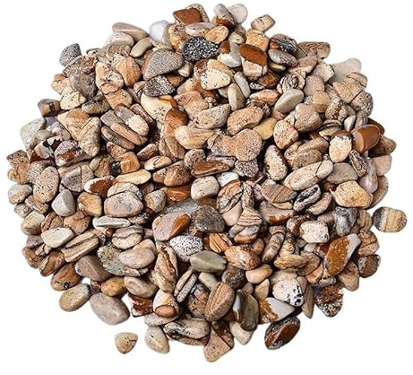 BASXDRFXZ Cristal en Vrac Pierre Naturelle en Cristal, Gravier, Petites Particules, Aquarium, Pot de Fleurs, décoration de Paysage, Pierre for Bouddha pour Le Culbutage(7-9mm,1000G)