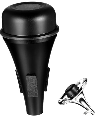 UTHCLO Trombone Mute Silencer in Black Lightweight Plastic Steel Material for Trombone Practice and Home Use Mute