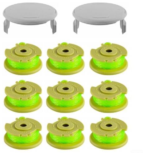 Bobinas de cuerda de repuesto para Plus+ AC80RL3, paquete de 9, 11 pies 0 080 pulgadas para modelos de 18 V, 24 V, 40 V