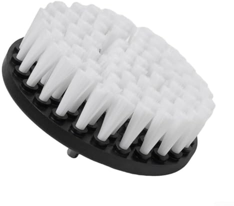 Yhenlovtt Cepillo eléctrico de cerdas suaves de 12,7 cm para limpiar alfombras, tapicería de cuero, compatible con taladros inalámbricos, exfoliante multisuperficie