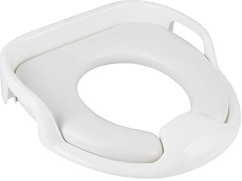 Jelquix Mjuk Barntoalettsits med Halkfritt Handtag Ergonomisk Potträningssits för Pojkar och Flickor Universal Lämplig för 95% Toaletter (Vit)