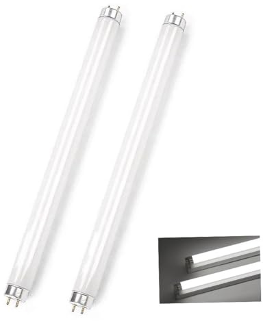 T8 Tubes Fluorescents 600mm 18W, T8 Blanc Froid 6500K, Base G13, Faible Consommation D'énergie, éclairage D'urgence à économie D'énergie, Pour Cuisine, Salle De Bain, Armoire, Garage, 2 Pack