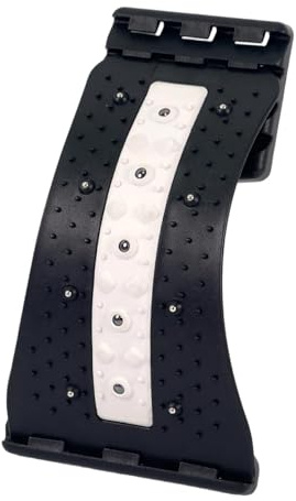 Tabla lumbar para estiramiento de espalda | ajustable a 4 niveles ergonómicos | Tabla soporte lumbar | para casa, gimnasio, coche, yoga u oficina