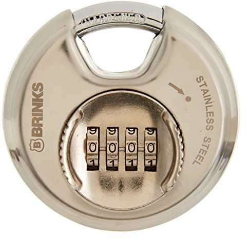 BRINKS 173-80051 Vorhängeschloss aus Edelstahl, zurücksetzbar, 80 mm