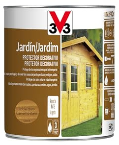 V33 Protector Decorativo de la Madera Jardín Mate Roble Claro 2,5L