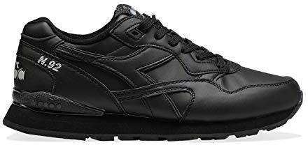 Diadora Unisex N.92 L gymnastikskor, Svart, 42 EU