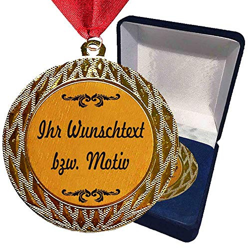 Larius Group Medaille Orden 20 Jahre zusammen Hochzeitzeit Hochzeitzeitsgeschenk Geschenk Auszeichnung Ehrenorden Wunschtext (mit Wunschtext und Schachtel)