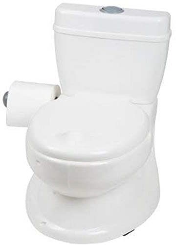 BABYGO Potty für Kleinkinder - Töpfchen für Kinder - Realistische Kindertoilette mit Spühlgeräusch - ideal als erste Toilette für Ihr Kleinkind 9007 weiß 1 Stück (1er Pack)