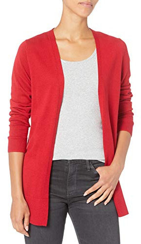 Amazon Essentials Donna Cardigan Leggero Aperto sul Davanti (Disponibile in Taglie Forti)