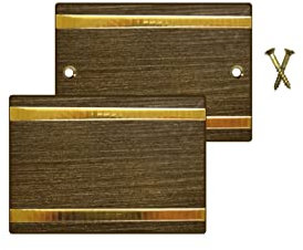 Türschild aus brüniertem Messing, ungebohrt/gebohrt mit Wunschgravur und Hammerschlag/Diamantschlag (horizontal, 85x60)