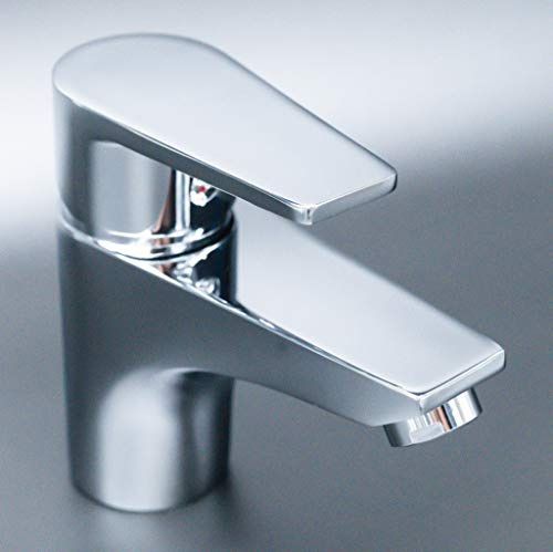 Grifo Lavabo Modern | Monomando de Lavabo (Rollo de Teflón Gratis) | Estilo Minimalista (Maneta sin marca) | MiGrifo