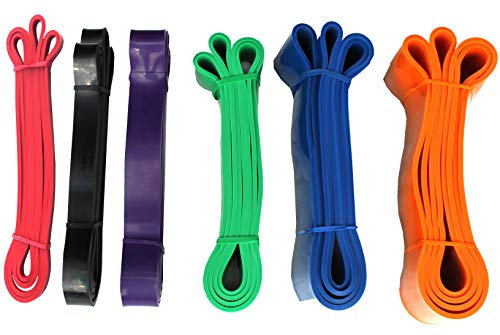 Lisaro Resistance Band in verschiedenen Stärken – Trainingsband, Latex Pull Up Fitnessbänder, Widerstand-Bänder, Trainingsbänder, Gymnastikband. Powerband. (Grün 44mm stärke)
