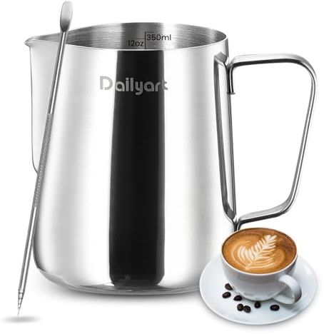 Dailyart Milk Frother Cup 12oz/350ml Milk Frothing Pitcher