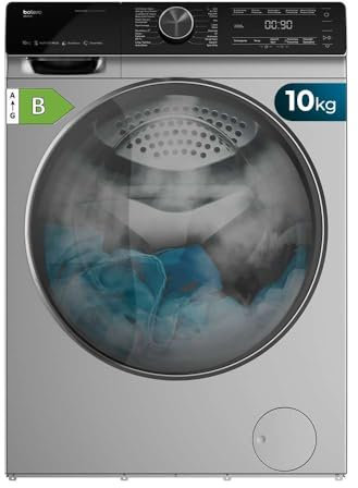 Cecotec Lavadora 10 Kg Carga Frontal Bolero DressCode 2000 Autodosis Dark. 1400 rpm, 1750 W, Motor Inverter Plus, Sistema Autodosis con Programa, MyFav, Steam Max, 14 Programas Gris