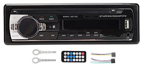 Elprico LED Display Car Radio, Dual Connection Handsfree AI Voice Control Car Radio Player USB2.0 CD Car Stereo Receiver for Listening to Music