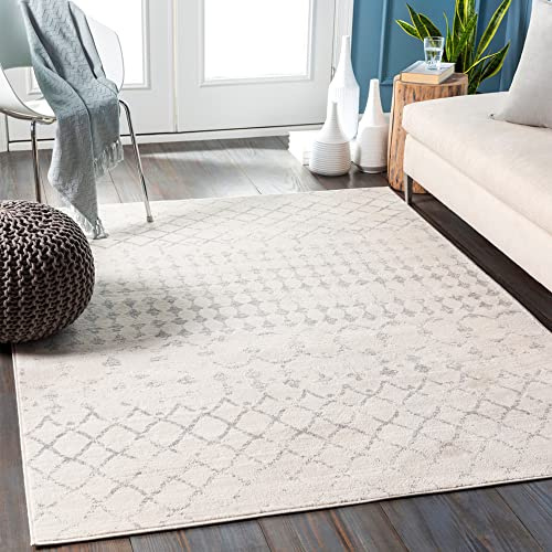 Livabliss Sofia Santiago Geometric Rug, Kitchen – 120x170 cm, Ivory & Grey