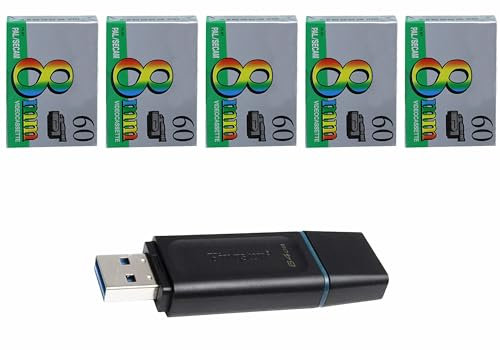 Übertragung von Videokassetten Hi8 oder 8 mm auf Pendrive oder DVD (5 Videokassetten auf dem Stift)