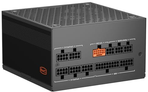 PCCOOLER PSU CPS YN750 Power Supply, 80 Plus Gold Certified Fully Modular PCIe 5.1 & ATX 3.1, Wide Compatibility, 135mm FDB Fan, Full Japan Electrolytic Capacitors - 10 Year Warranty (750W)