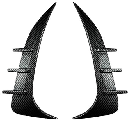 SKINII Hinten Stoßstange Splitter Lip Body Kit Spoiler Für 2 Serie F44 Gran Coupe 2020-2023 + Air Vent Abdeckung Canard ABS Aufkleber Auto Spoiler Tailfin(Kohlenstoff-Look)