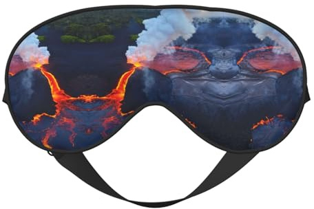 Kilauea Volcanos Augenschutz, super weich und bequem, mit verstellbarem Riemen, kein Augendruck