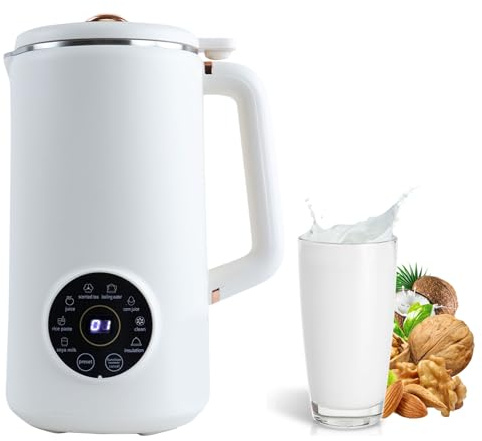 Yabound Nut Milk Maker Machine, 20 Oz Automatic Nut Milk Maker, Oat Milk Maker, Soy Milk Maker with Delay Start/Keep Warm/Self-Cleaning/Free Filtering (C)
