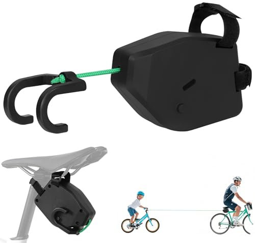 Gtuzkheu Cuerda de Remolque 2.5M Nailon, Barra Escalable para Bicicleta Infantil - El Ciclismo Familiar