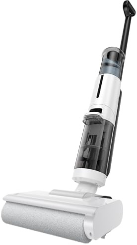 JONR ED12 Lite Aspirateur Eau et poussière sans Fil avec Batterie, Brosse de Nettoyage des Bords 1 mm, Fonction autonettoyante, aspirateur Humide pour sols durs, Poils d'animaux