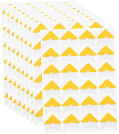 Gadpiparty 10blätter Vintage Fotoecken Aufkleber Selbstklebende Ecken Für Fotoalben Und Scrapbooking DIY Retro Papier Fotoecken Goldene Montageecken Für Kreative Projekte