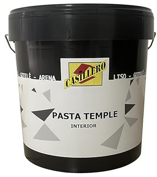 Pasta Temple GOTELÉ 7kg - Ideal para Relieves y Estucados en Interiores - Aplicación con Rodillo o Pistola - Acabado Decorativo Texturizado - Diluible en Agua