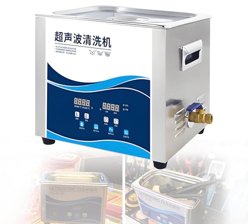 EpyGnom Sonic Jewellery Cleaner Machine Digital Ultrasonic Cleaning Machine with Degas Mode and Heater & Timer Professional Ultrasound Cleaner for Dentures Coins Metal Parts 915-15L
