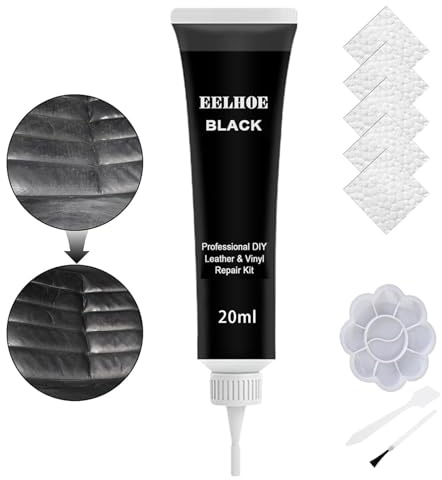 TaimeiMao Set per riparazione pelle, crema per riparazione pelle da 20 ml, restauratore, riempitivo per riparazioni, per ripristinare crepe, buchi, divani, scarpe