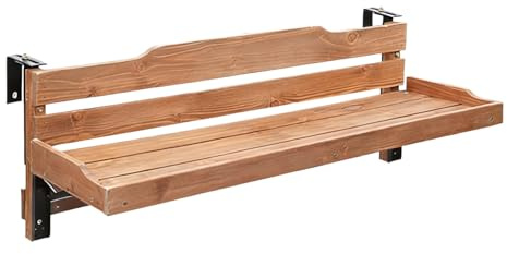 TapferBahn Tavolo da Balcone Sospeso,Tavolo Sospeso per Balcone,Tavolo da Appendere alla Ringhiera del Balcone,Tavolo da Balcone Sospeso Pieghevole,Stabile Costruzione,per Piccoli Spazi