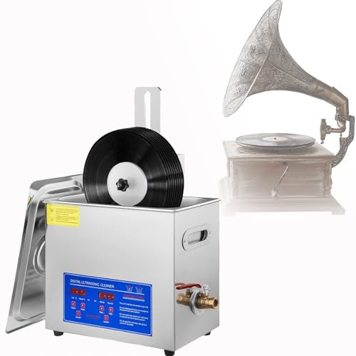 Machine de nettoyage à ultrasons pour disques vinyles, bijoux et appareils électroniques, solution de nettoyage efficace pour divers articles
