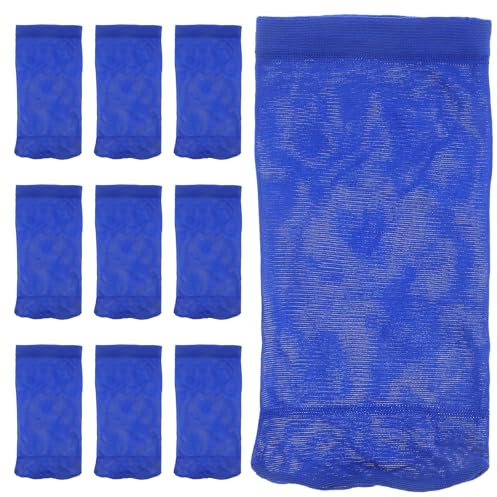 OSALADI Lot de 20 Chaussettes Filtrantes Bleues pour Épuisette de Piscine Paquet de Filtration Réutilisables Protection Anti-débris pour Skimmer Adaptées aux Piscines Hors Sol et