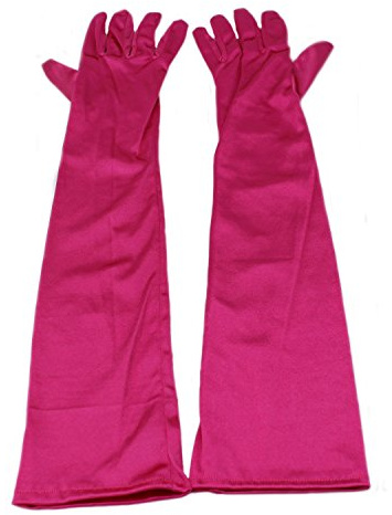 MEISHINE® Braut Ellenbogenlange Handschuhe Damen Frauen Lange Satin Stretch Handschuhe für Hochzeit Abendveranstaltung