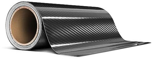 VViViD High Gloss Epoxy Black Carbon Fiber Vinyl Detailing Wrap Tape DIY Roll (12 Inch x 20ft)