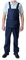 GRS Bib and Brace Dungaree Overalls Painters Suit for Decorators Builders, Navy Blue, XS