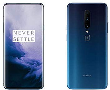 OnePlus 7 Pro - Smartphone Débloqué 4G (Ecran: 6,67 pouces - 8Go Ram - 256Go Stockage) Nebula Blue [Version française] (Reconditionné)